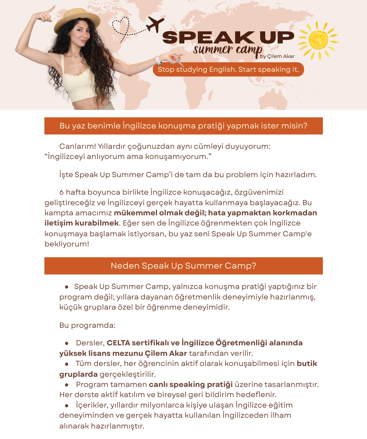 SpeakUP Summer Camp sayfa 1